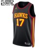 Dres Atlanta Hawks Onyeka Okongwu 17 Jordan 2022-23 Statement Edition Crno Swingman - Dječji